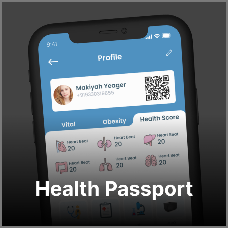 EVEDA Health Passport mobile app